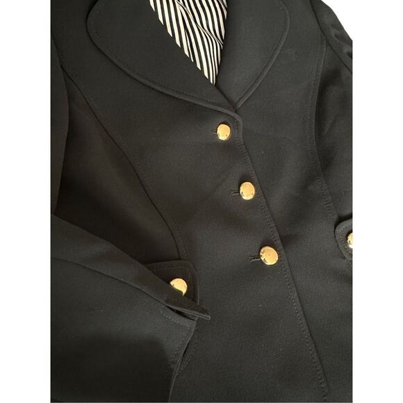 NWOT Tahari Arthur S. Levine Women’s Black Long Sleeve Blazer Jacket‎ Size 4P - Picture 2 of 5